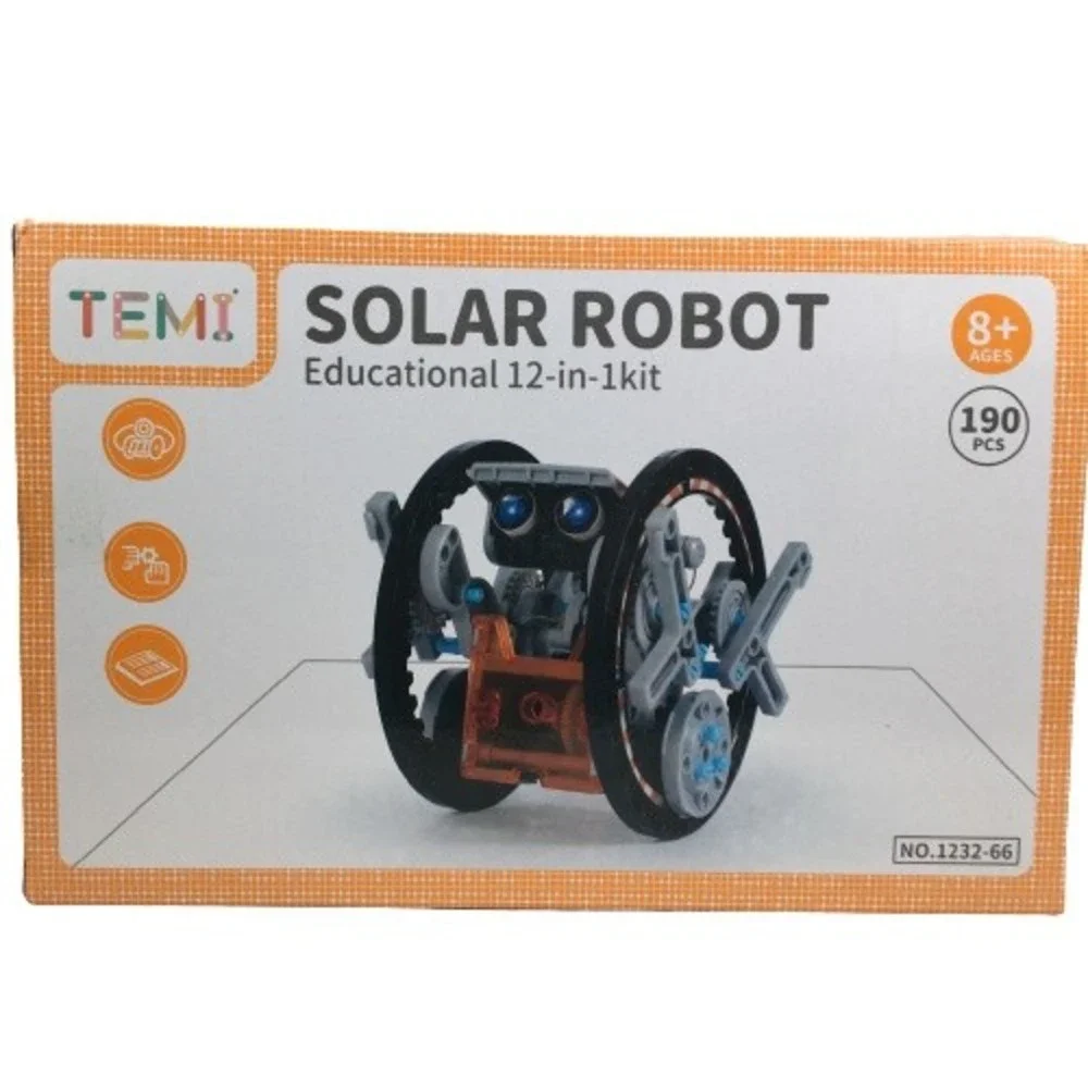 TEMI STEM Solar Robot Kit for Kids 12-in-1 Educational STEM Science Experiment